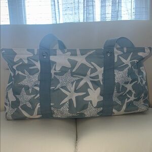 Thirty-One Starfish Print Tote Bag